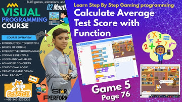 Learn Scratch Custom Block | Average of Numbers Example | Average Calculator Mini Project