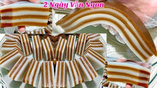 BÁNH DA LỢN Cà Phê Pha Bột Kiểu Này Dai Mềm Dẻo, Để 2 Ngày Vẫn Ngon- Steamed layer cake