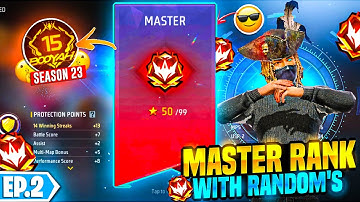 Last Time Pushing With Random Players 😵 | Finally Achive Master With Random