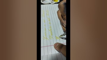 copperplate script calligraphy with Nikko G Nib