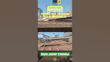 [Overpass Molotov] Monster Tracks to Barrels | CS2 #shorts #cs2 #cs2molotov #cs2overpass #overpass