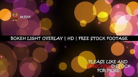BOKEH LIGHT OVERLAY | HD | FREE STOCK FOOTAGE #royaltyfree #bokeheffects #bokehbackground