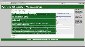 UAA Housing Intentions Application Tutorial