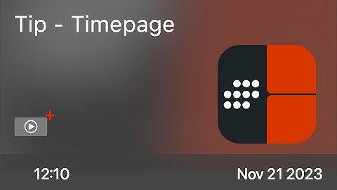 Tip - Timepage - Preview