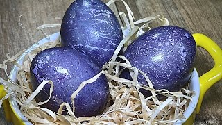 Как Оригинально покрасить яйца в Каркаде на Пасху 2024 Космические яйца | Space #easter Eggs #asmr