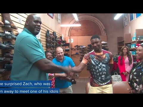 shaq buys kid shoes