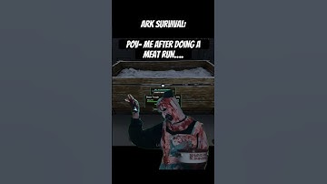 Ark Survival: my pov when I’m doing doing a meat run and feed all my dinos #arkmemes #shorts #ark