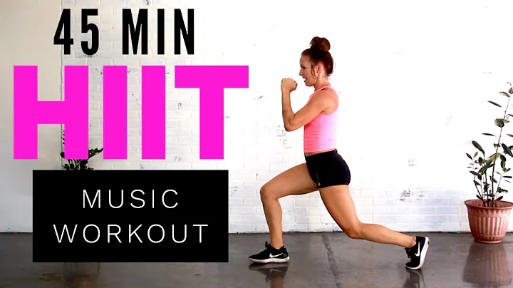 FUN AND SWEATY!! 45 min HIIT workout// Music worko...