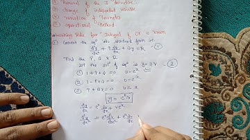 Second order differential equations with variable coefficient