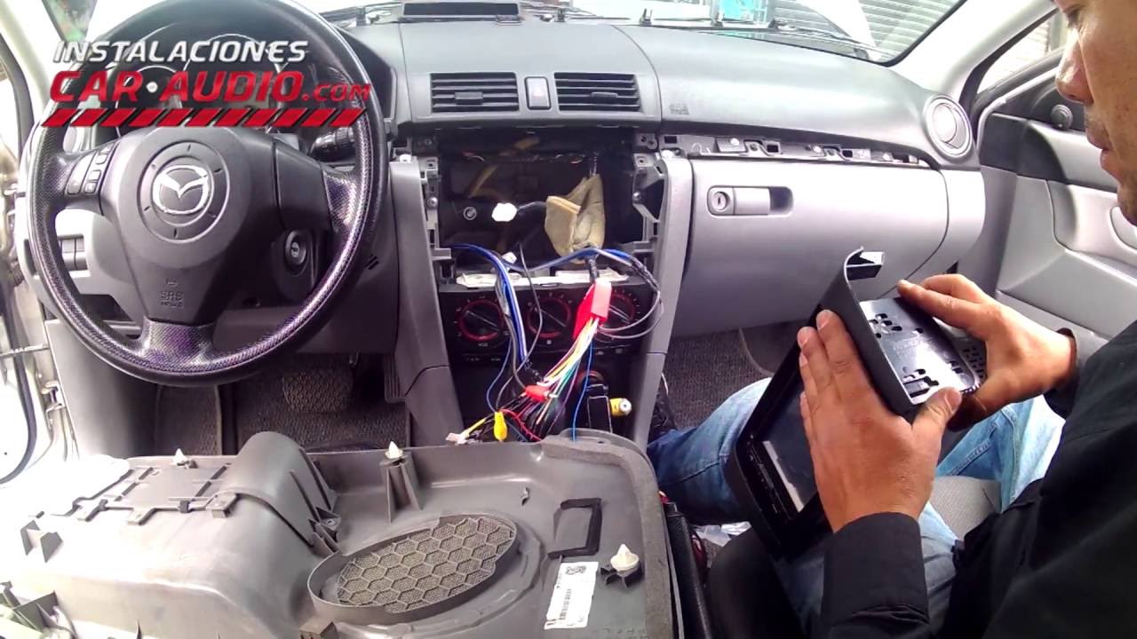 Instalación radio Mazda 3 2008 mandos de timón ... Instalación radio Mazda 3 2008 mandos de timón ...