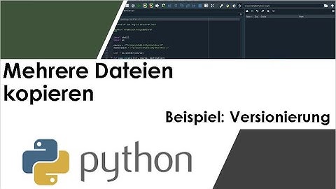 Datei kopieren / Versionierung / Historisierung mit Python (Python Tutorial deutsch)