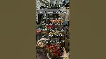 سورة الانعام الآية ٨١