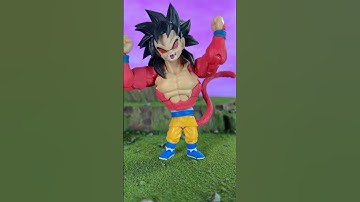 SSJ4 Daima Goku using GT Kits #shfiguarts #dragonball #daima #supersaiyan4 #kitbash #figures