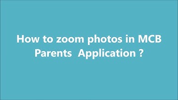 How to zoom photos in MCB App ?