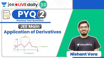 JEE: Application of Derivatives PYQ - 2 | JEE Main | Unacademy JEE | JEE Maths | Nishant Vora