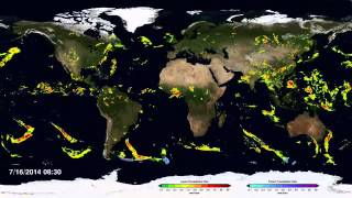 Global Rainfall and Snowfall Map