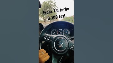 Fronx 1.0 Turbo AT 0-100 test 10sec #fronx2023 #youtubeshorts #youtube #fronx #nexa #youtube #car