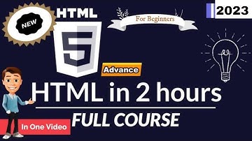 Learn Advanced HTML5 Full Course For Beginners In Hindi 2 Hours 2023 [ONLY ONE VIDEO]