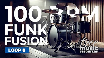 Funk Fusion Drum Loop – 100 BPM (4/4) | Instrument Practice & Creative Jamming – Loop 8