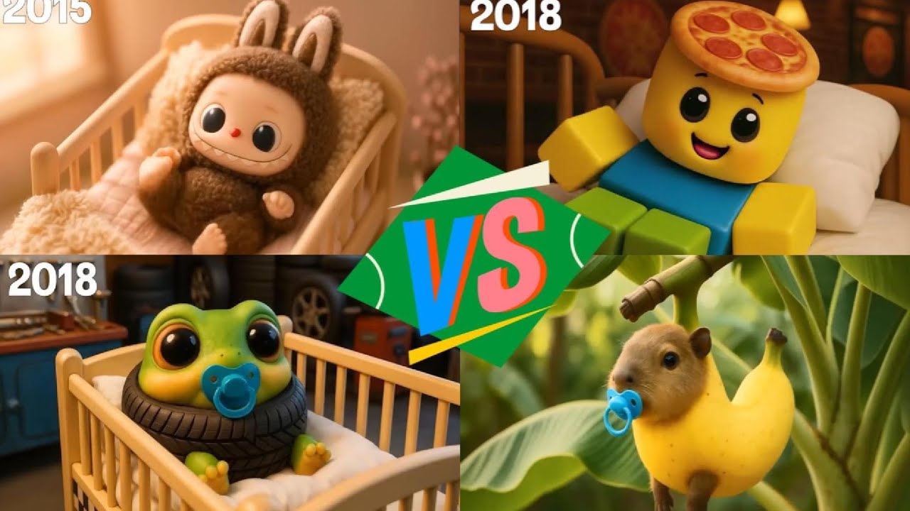  Italian brainrot. Labubu vs 2018 vs 2019 vs 2020 🔥 The Cutest Meme Evolution Battle!