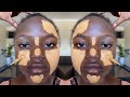 MELANIN 😱 MUST WATCH 👆 BRIDAL MAKEUP AND GELE TRANSFORMATION 🔥 MAKEUP TUTORIAL 😳