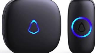 Wireless Doorbell, Plug in Waterproof Battery Operated Cordless Doorbell Operating at 1,000 Feet
