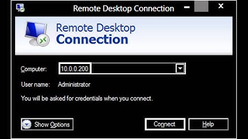 Using Remote Desktop Connection to connect to a remote computer