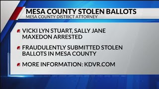 2 arrested, accused of stealing ballots in Mesa County