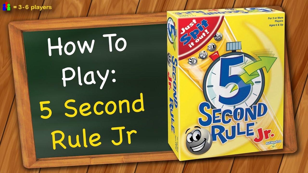 5 Second Rule Jr Game Play Fun Learn 