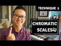 How to Play Chromatic Scales | Easy Piano Technique 1