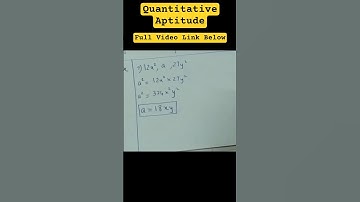 Mean proportional between 12x² and 27y² #cuet #cuetprep #cafoundation #cafoundationmath #cseet