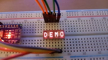 Vintage LED displays HDSP-2000 (Hewlett Packard) running demo
