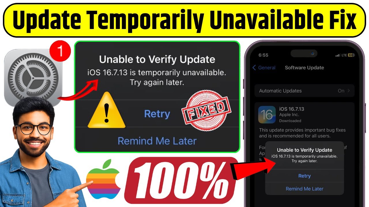 iPhone Update Temporarily Unavailable. Try Again Later Problem 100% Fixed | iPhone Update Error Fix