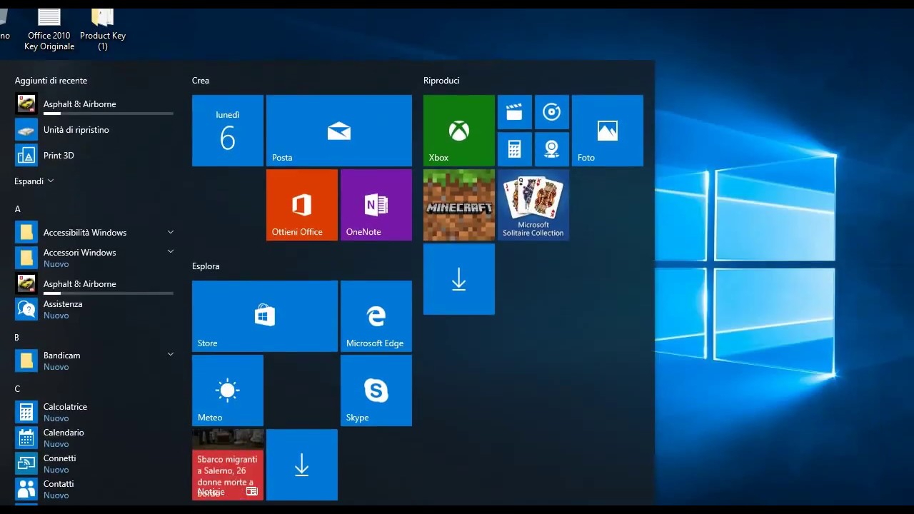 Come Attivare Windows 10 Subito Con Key Originale Youtube