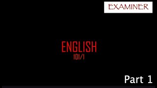 english paper 1 part 1