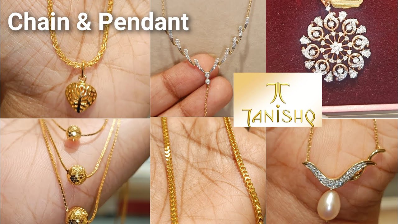 ✨Tanishq Latest Designer Chain with Pendant starting from 3gm only ||#trending #jewellery #youtube 