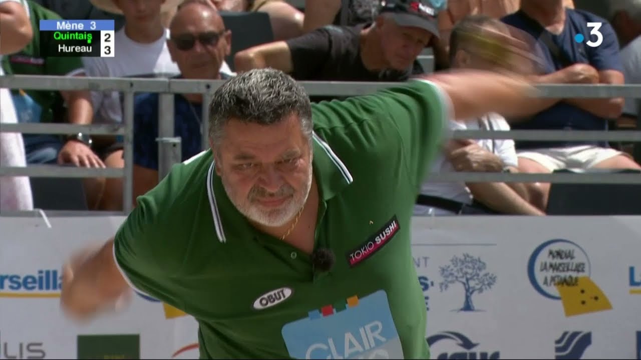 Miniature : Mondial La Marseillaise à pétanque : 16e de finale Quintais contre Hureau