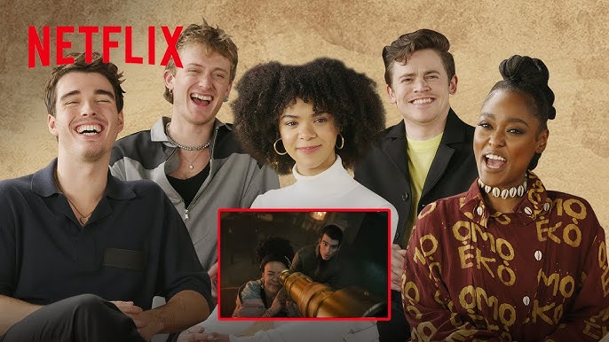 Corey, India, and Nicola with some creators and fans at Netflix