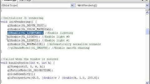 OpenGL Video Tutorial   Lighting