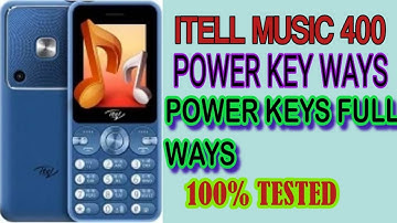 Itel muzik 400 it5092 power key not working dead phone  💯 solution @ch mobile zone pakpattan