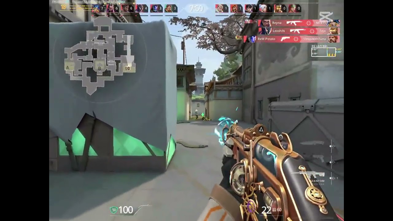 Magepunk Phantom with Trash aim/ Lowgrp/ ~60 FPS/ ~70 PING in Deathmatch | VALORANT