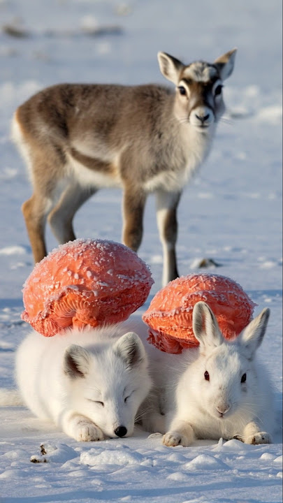 The Most Touching Tale: How a Reindeer’s Call Saved Two Pups #animalrescue #polarrescue #reindeer