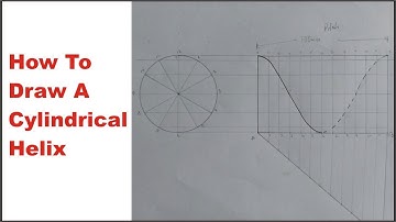 How to Draw a Helix in Engineering Drawing | How to Draw a Cylindrical Helix Curve | What is Helix?