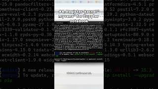How to Use Virtual Environments in Jupyter - Stop Using Global Python in Jupyter Notebook ❌ #shorts