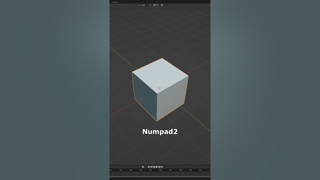 How to Blender Numpad Camera Orbit and Roll YouTube