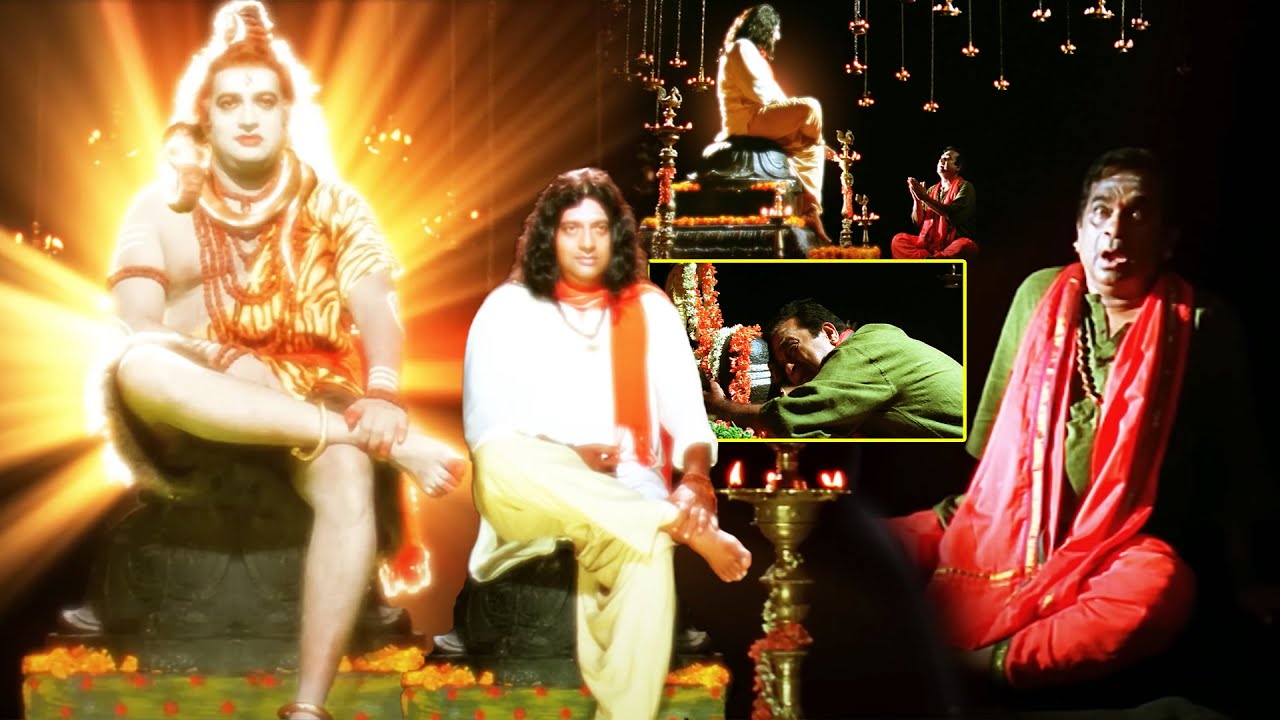 Damarukam Movie Brahmanandam Saw Prakash Raj As Lord Shiva || Nagarjuna || ManaMovies