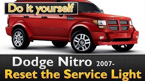 Very easy Service Light reset Dodge Nitro 2007-