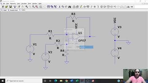 Applications of Op-Amp as Adder and Subtractor using LTSpice