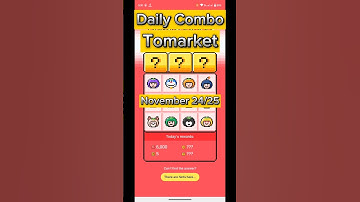 Tomarket Daily Combo |November 24/25 | Tomarket Combo Today#youtubeshort #shorts #short #dailycombo