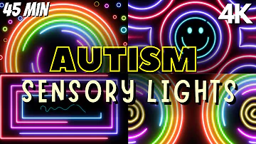 Autism Calming Music Therapy Neon Soothing Lights